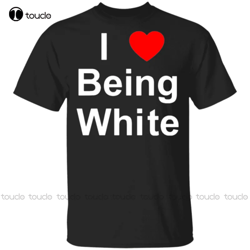 

Футболка женская хлопковая с надписью «I Love Be White»