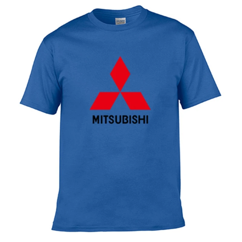 

2021Creative designr Mitsubishi logo t shirt solid color cotton T Shirt Men's New Arrival Style Short Sleeve Men t-shirt