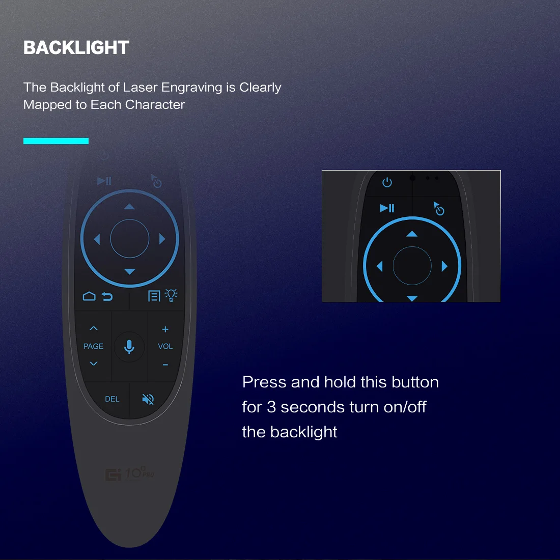 Беспроводная Bluetooth-мышь G10S PRO BT гироскоп умный голосовой пульт дистанционного