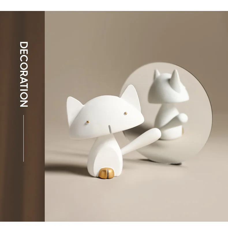 

Современные Симпатичные статуи кошек, рабочее искусство, инновационные орнаменты, скульптуры животных из смолы, современные украшения для ...