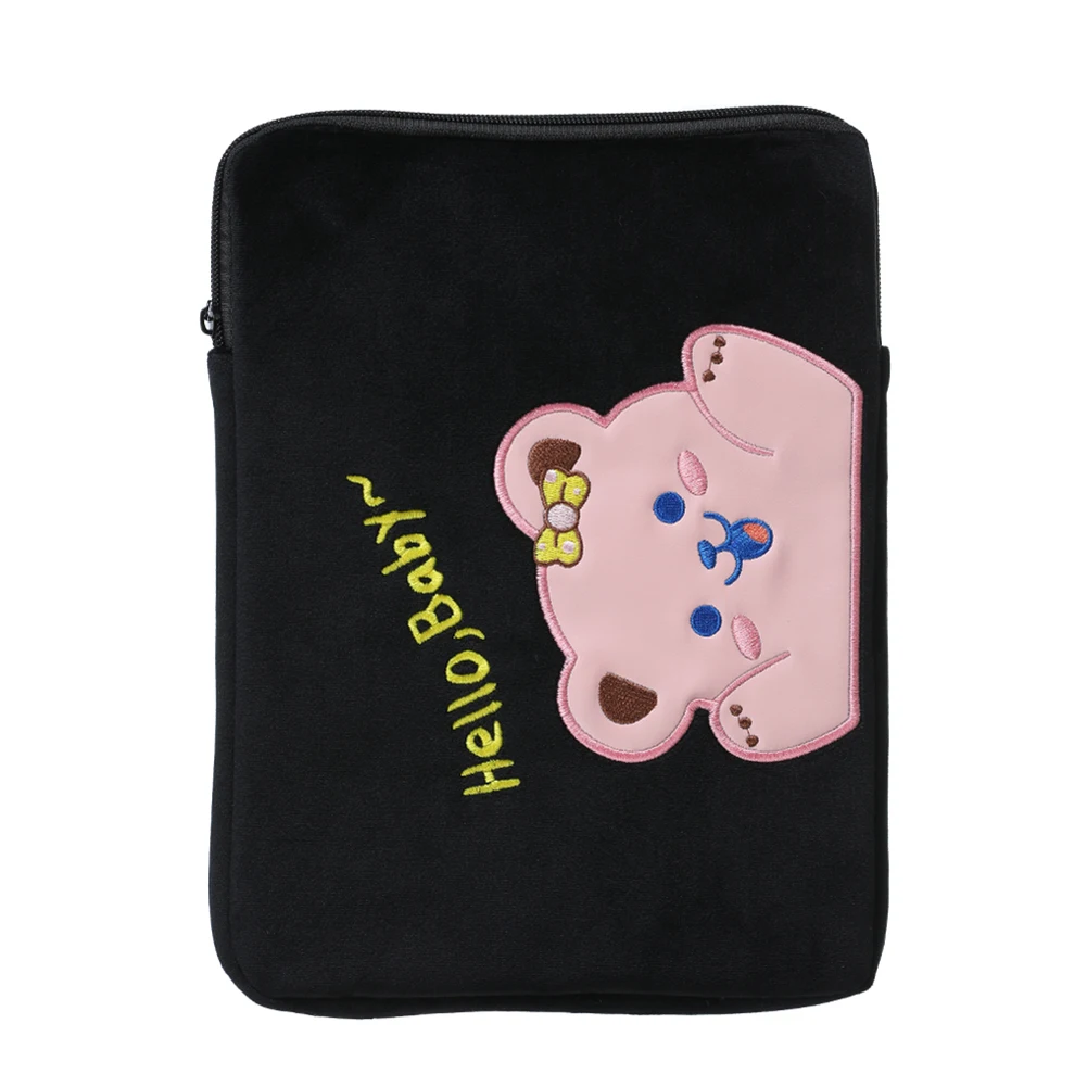 

11 inch Cute Cartoon Bear Tablet Sleeve Pouch Case Bag for iPad Protective Cover Laptop Bag Sleeve Notebook Case