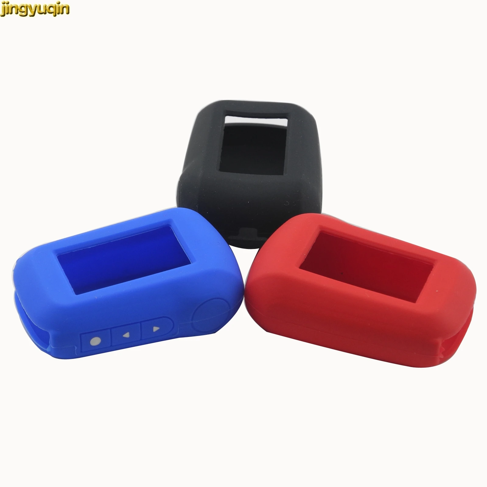 Jingyuqin для Starline A92/A94/V62/A62/A64 ЖК-пульт двухсторонняя Автомобильная сигнализация 3 кнопки силиконовый чехол для стайлинга