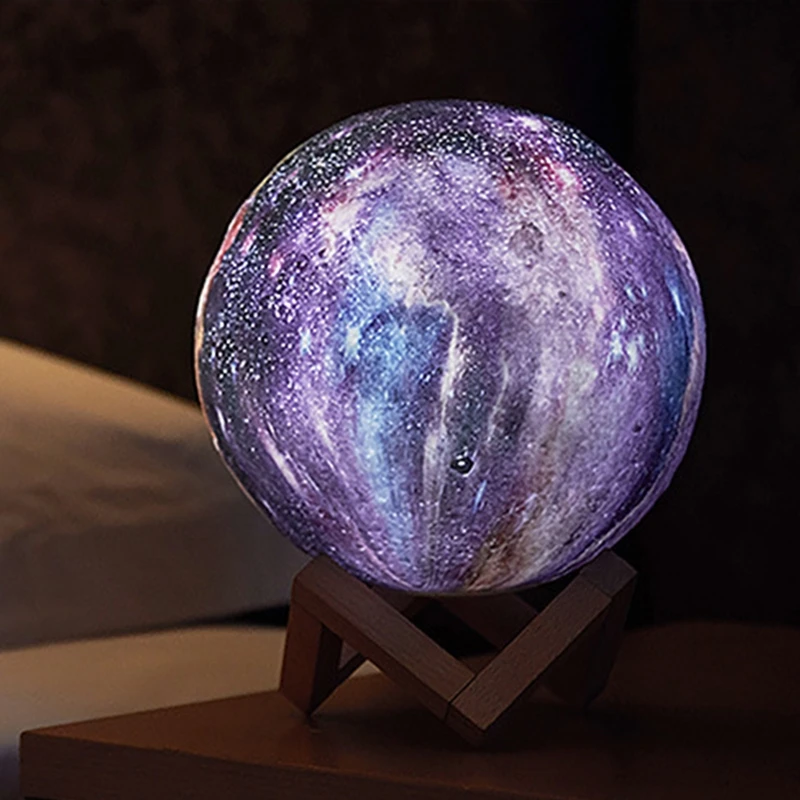 

15cm 18cm 20cm 22cm 3D Printed Star Moon Lamp Colorful Change Touch Home Decor Creative Gift USB LED Night Sleep Light Wholesale