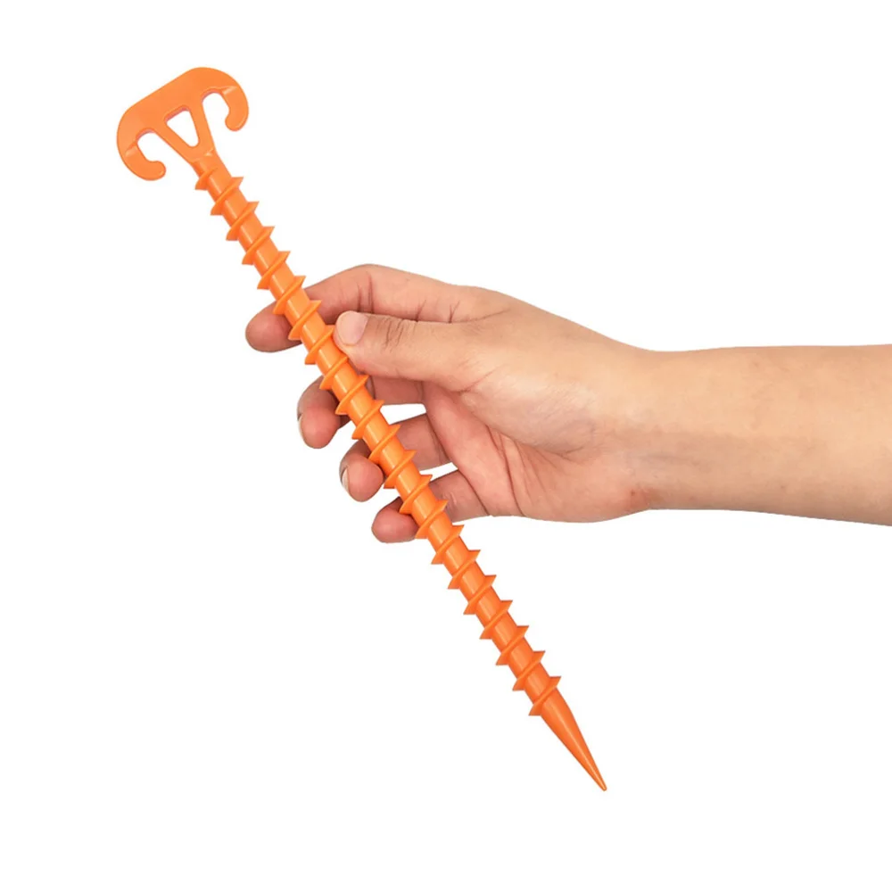 

12pcs Camping Tent Stakes Tent Spiral Fastening Nails Practical Ground Nail