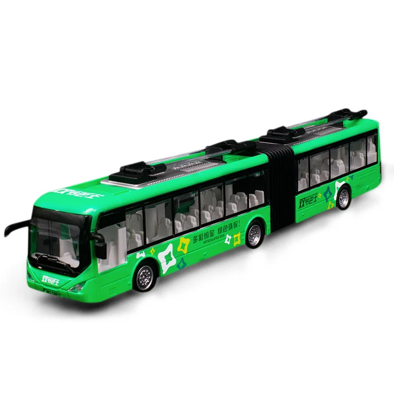 Модель автобуса JIAYE Масштаб 1:48 двухсекционная под давлением|Наземный транспорт| |