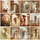 Huacan DIY алмазная живопись пара портретный Набор для вышивания крестиком полная квадратная мозаика 5d женские абстрактные картины Домашний декор