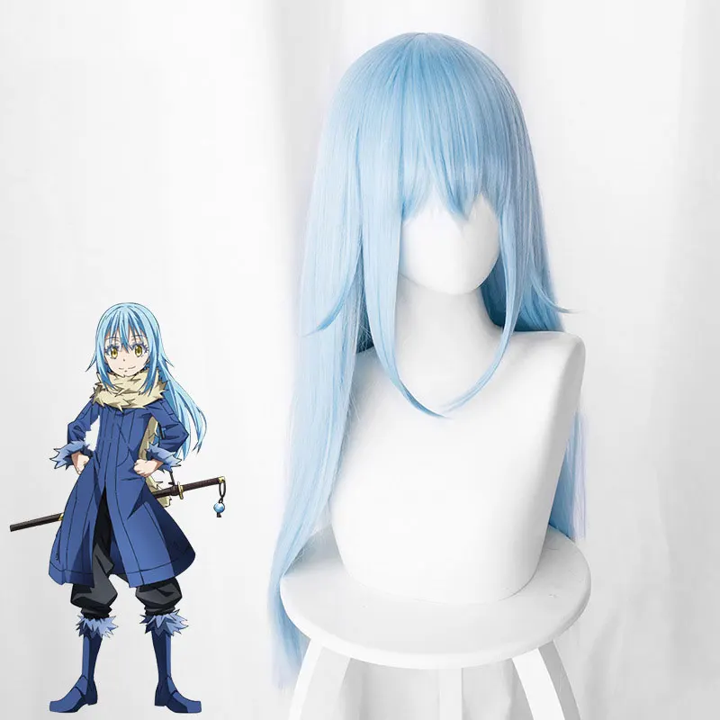 

The Thing About Me Being Reborn As Slime Limlu Long Hair Cos Wig Anime Cosplay Game Fluffy Female Long Straight Hair Wig 70CM