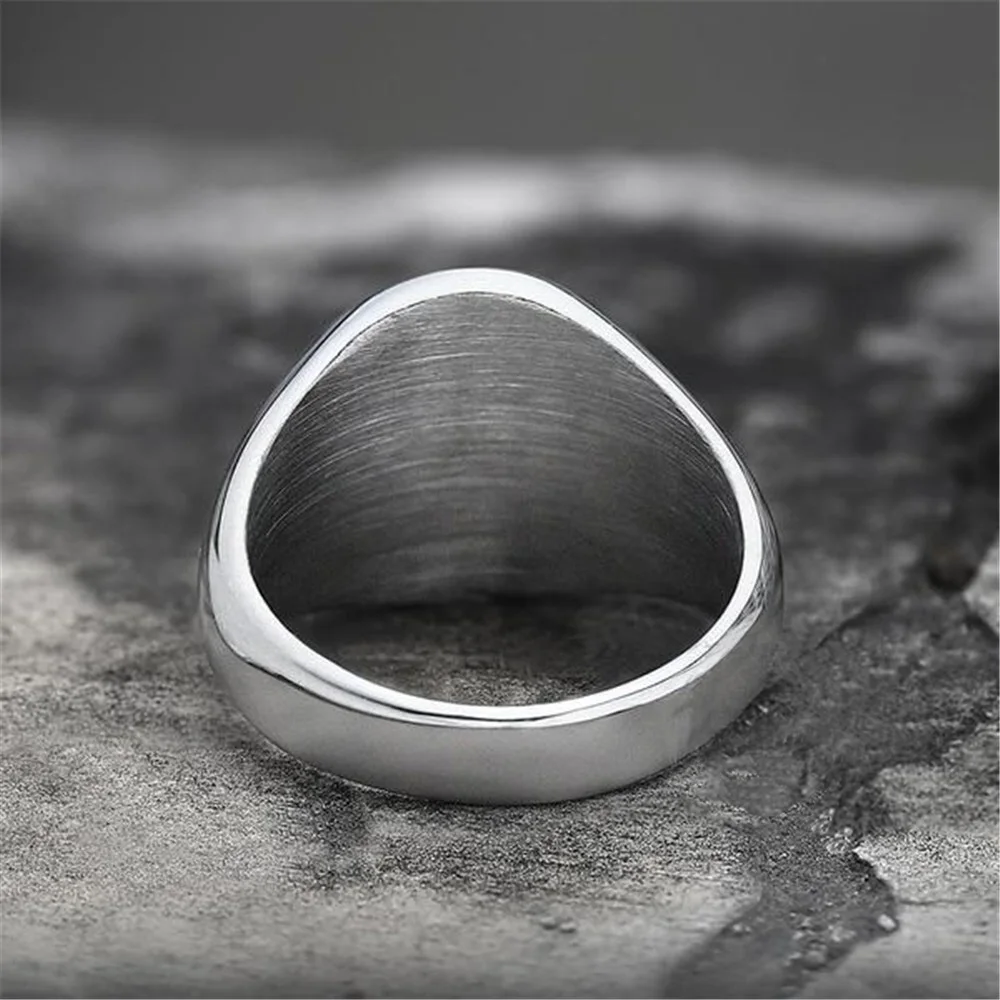 

Trendy Fashion Retro Gothic Satan Lucifer Demon Rings Men Domineering Popular Hip Hop Party Locomotive Accessories Jewelry Gifts