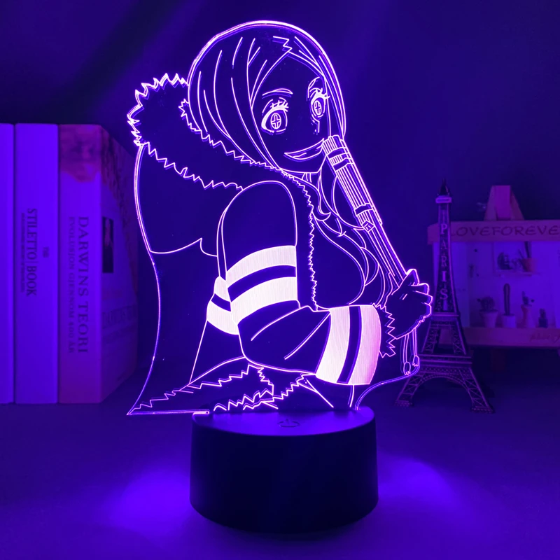 

Manga Fire Force Hibana Led Lamp for Child Bedroom Decor Night Light Birthday Gift Room Desk Anime 3d Light Hibana Fire Force