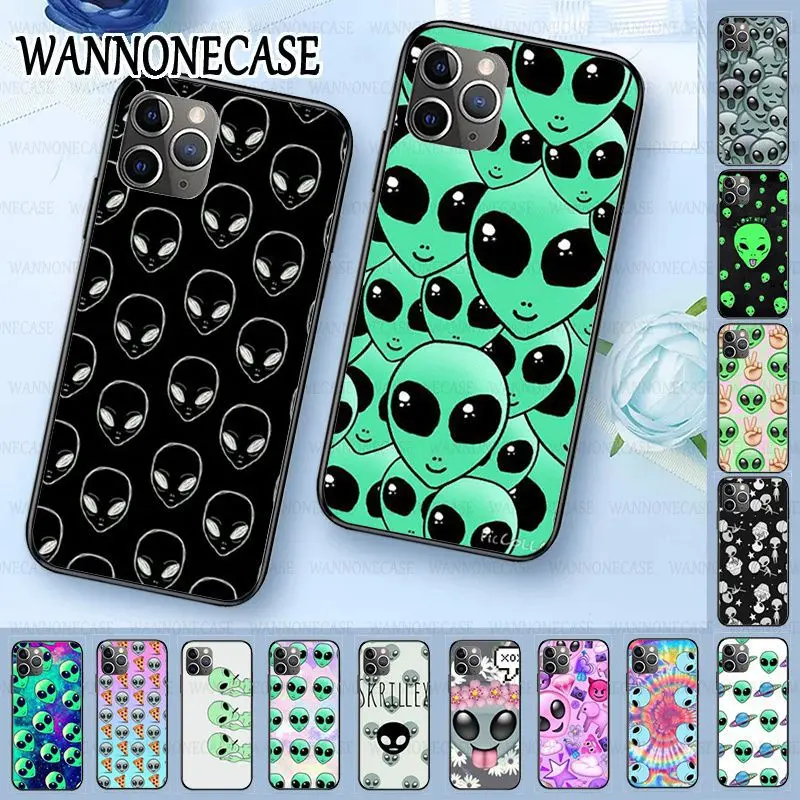 Чехол для телефона высокого качества iphone 11Pro 5s 6s 7 8plus x xs xr xsmax coque Shell Alien Believe UFO ET 11