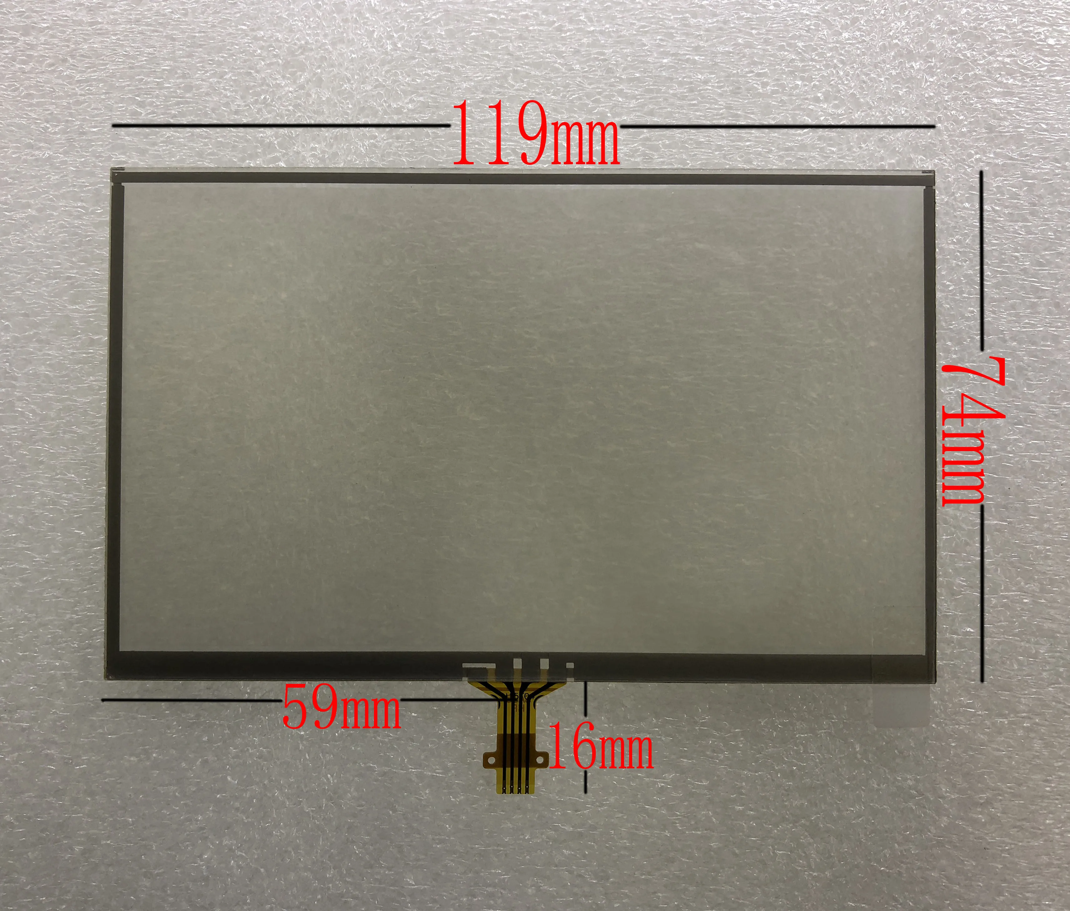 

New 5-inch 4-wire resistive touch screen panel digitizer 119x72