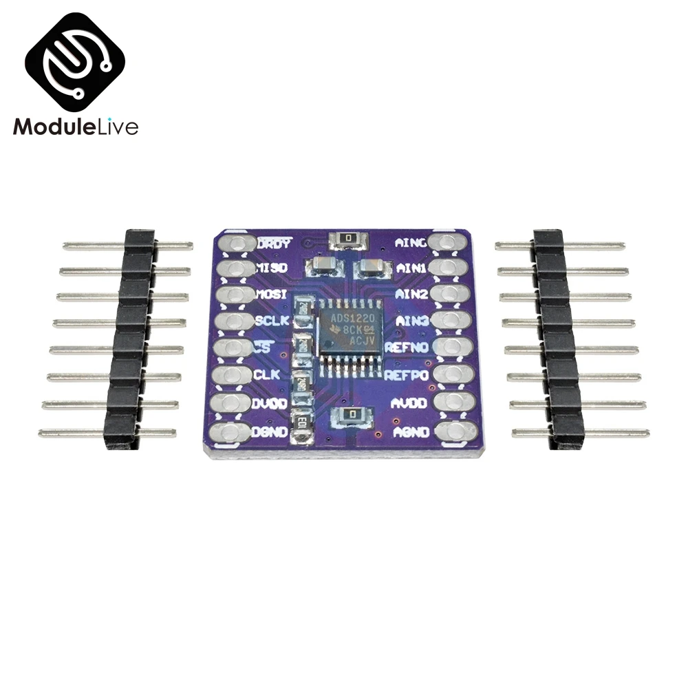 Низкая мощность CJMCU 1220 ADS1220 A/D конвертер ADC SPI 24 битный аналого цифровой модуль
