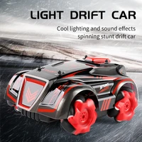 oemg c028 rc car 2 4g 4ch led light effects drift stunt vehicle double sided rotary musical remote control racing cars kid toys