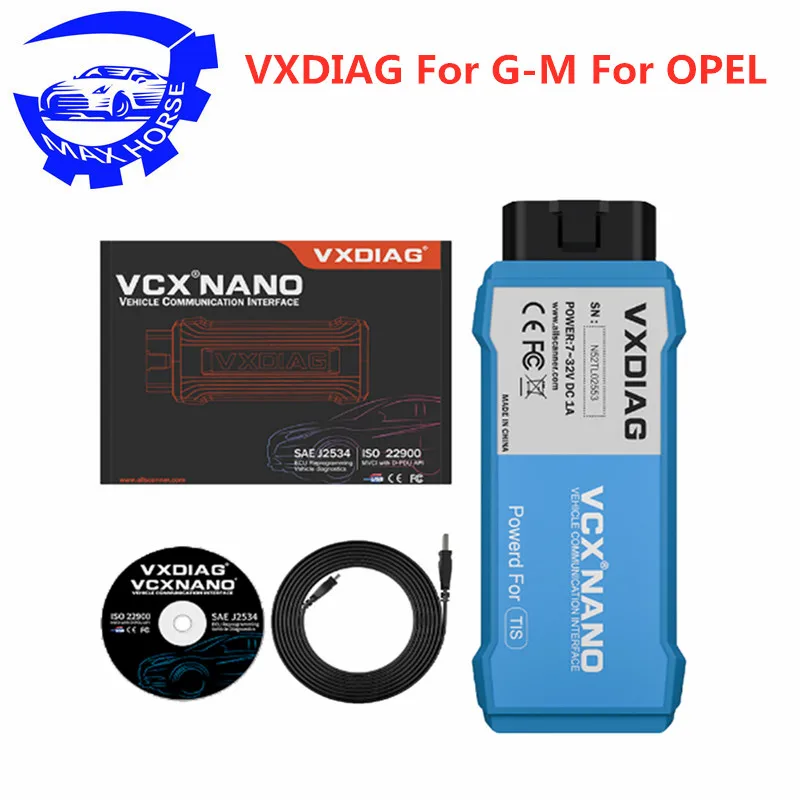 VXDIAG с USB/WIFI для G M OPEL VCX NANO Multiple GDS2 и TIS2WEB Diagnostic/Programe в наличии|Программаторы