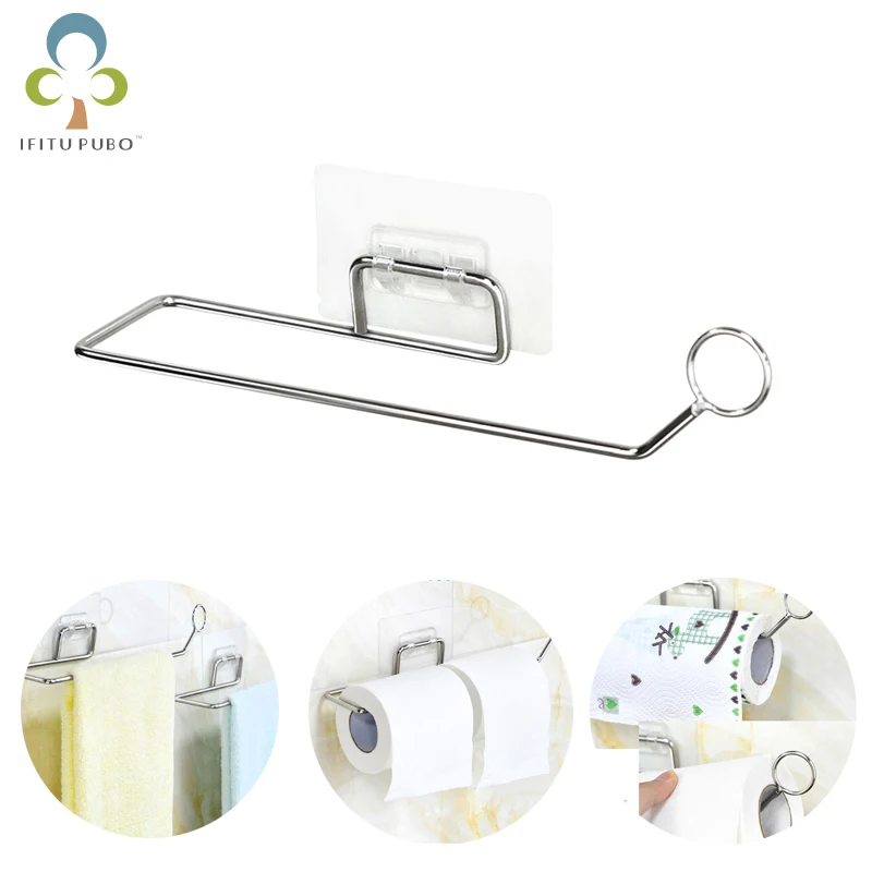 1 шт. держатель для бумажных полотенец из нержавеющей стали рулонной бумаги