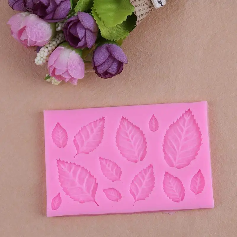 3d листья силиконовые формы помадка ремесло торт Конфеты Шоколад мастика ледяное