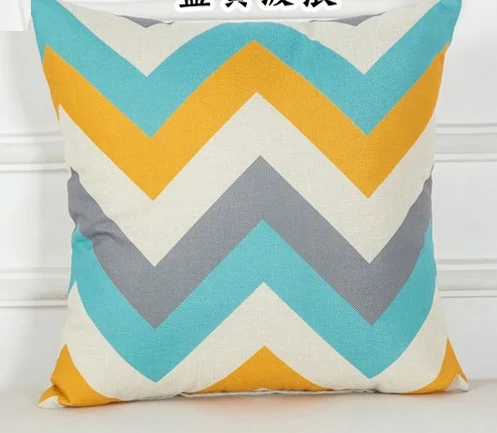 04 New Cojines Bule Yellow Throw Pillow Case Sofa Car Waist Cushion Cover Home Decor Kussenhoes Housse de Coussin Pillowcases - Цвет: 04
