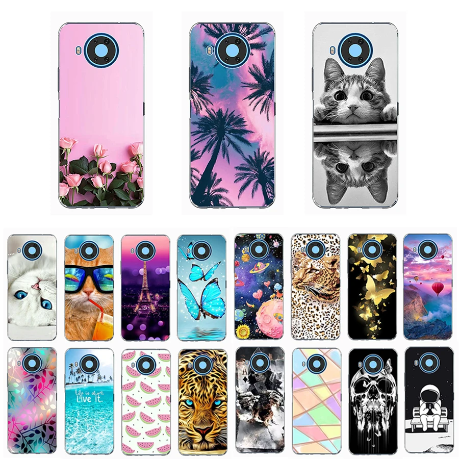 Phone Case for Nokia 8.3 Silicon Soft Cases Rose Wolf Cute Patterned Covers Coque Funda | Мобильные телефоны и аксессуары