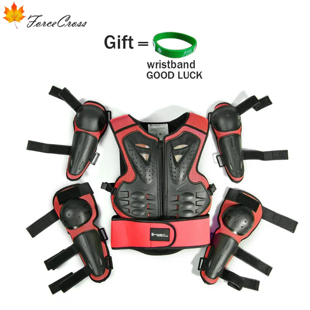 Детская мотоциклетная защита всего тела бронежилет для груди и спины костюмы