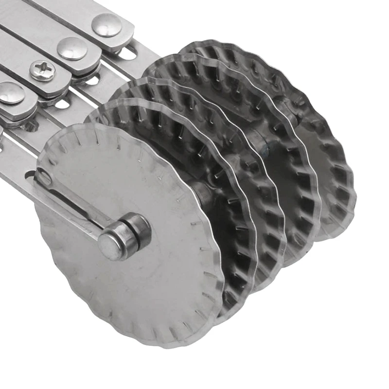 Нержавеющая сталь пиццы колеса Ножи Резак Регулируемый тестоделитель для