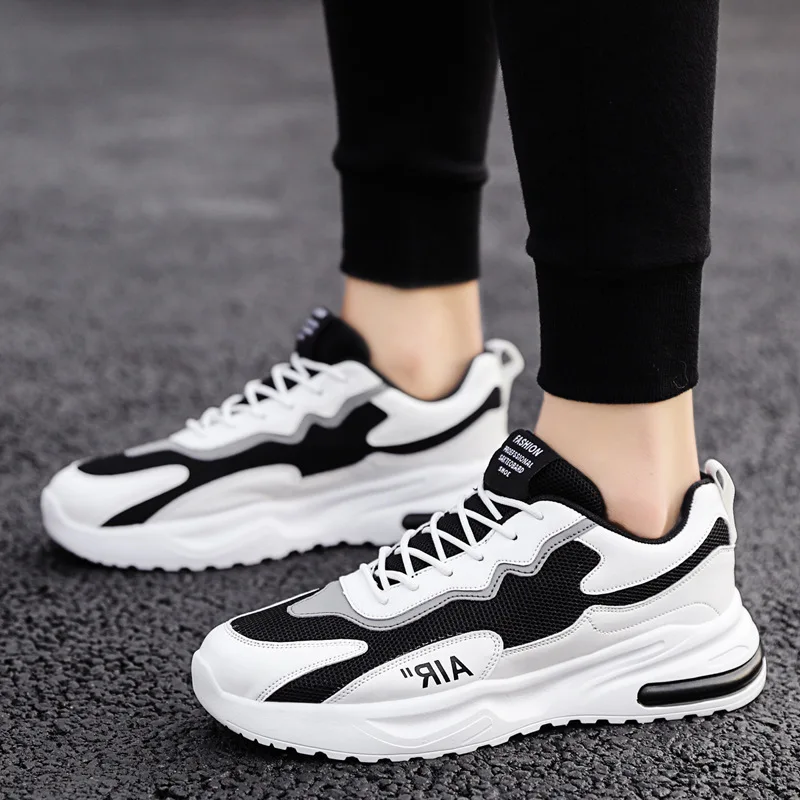 

Men's shoes spring and autumn new 2021 men's sports shoes Korean running casual cloth shoes breathable shoes