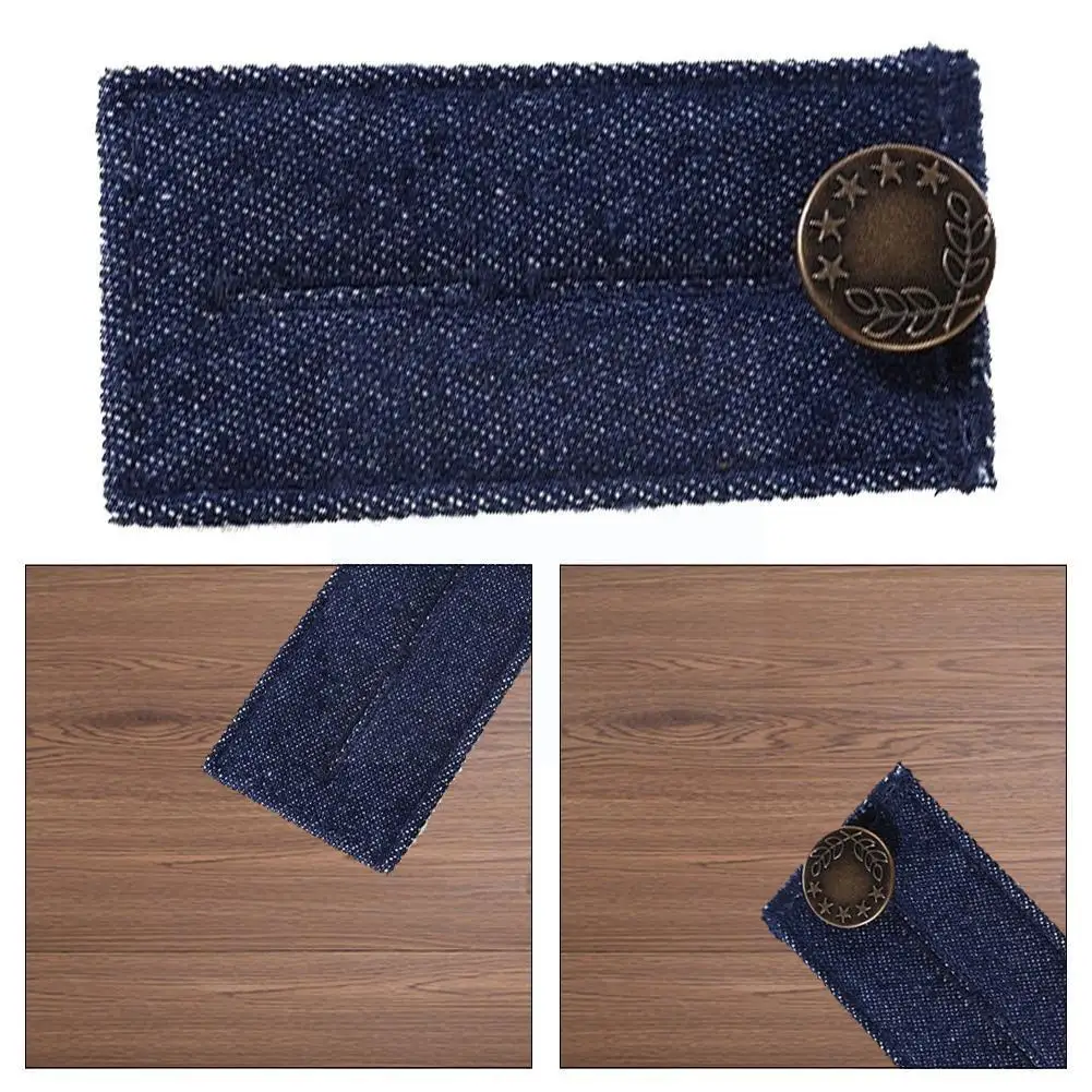 

4 Colors Extenders Elastic Extended Buttons Adjustable Waist Fastener DIY Pants Use Buckle Extension Jeans Clothes Denim Mu F3O6