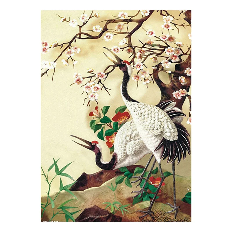 5D алмазная вышивка сделай сам Белый журавль птица животное живопись крестом