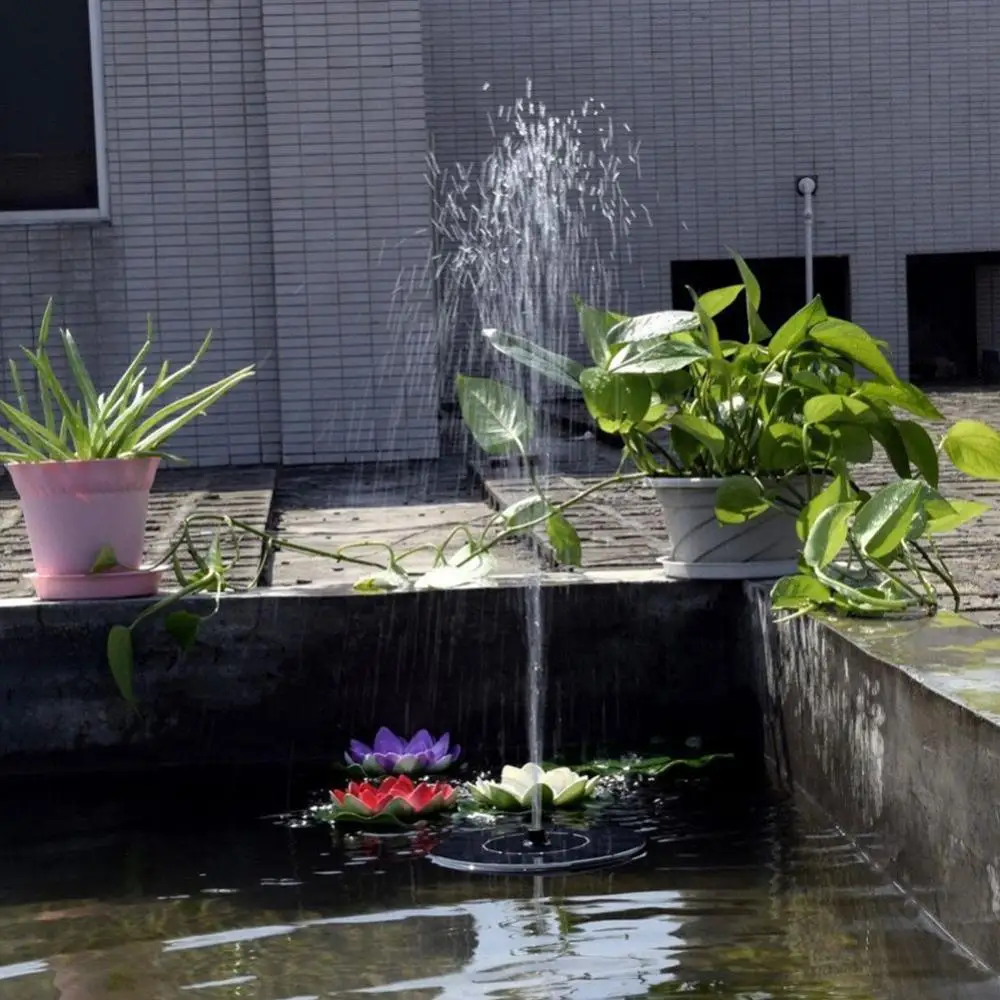 Насос для фонтана солнечная помпа сада внутреннего дворика микро-водяная