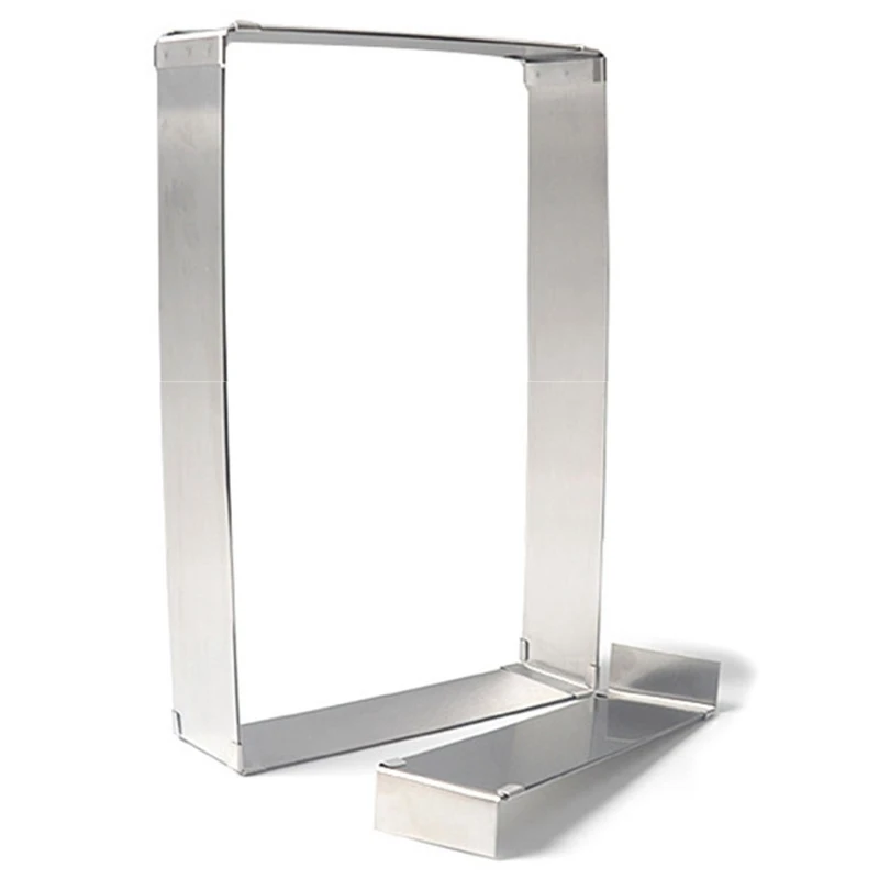New-Adjustable Cake Ring Mold Stainless Steel Square Rectangular Mousse Baking Rings Cookie Fondant | Дом и сад