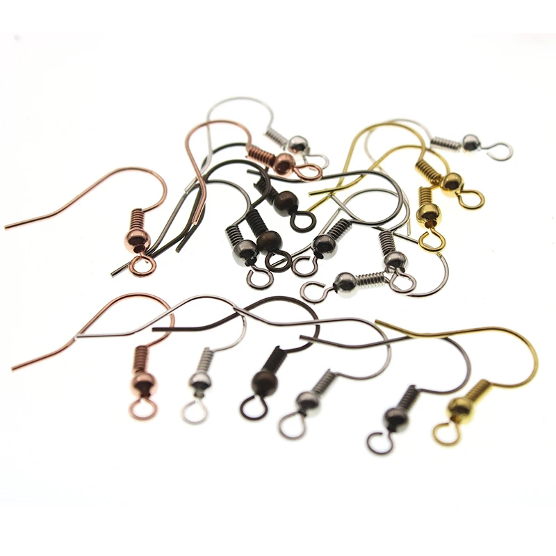 50pcs 18x19mm Brass DIY Earring Jewelry Findings Earrings Clasps Hooks Fittings DIY Jewelry Making Accessories Hooks Ear wire