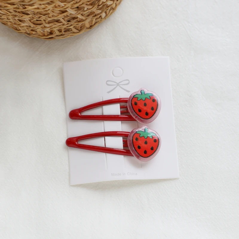 Hairpins H 2 шт Новые Фрукты Ананас принцесса BB шпильки детские эластичные детские ленты для волос головной убор Детские веревки для Волос Девочки Аксессуары для волос - Цвет: Hairpins H