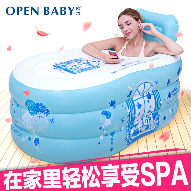Взрослый надувной банный бак одиночный домашний для взрослых складной и