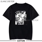 Джунджи Ito японский крутая футболка для мальчиков модная летняя футболка в стиле хип-хоп размера плюс футболка для мужчин Harajuku Одежда Топы