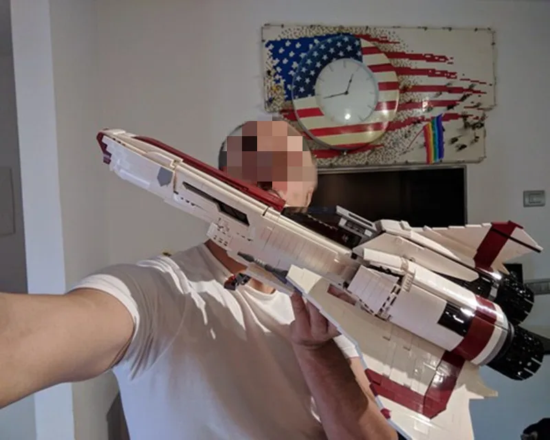 Строительный блок модель battlestar Galactica MOC Colonial Viper MKII Science Ficition игрушки подарок на день рождения подходит MOC-9424