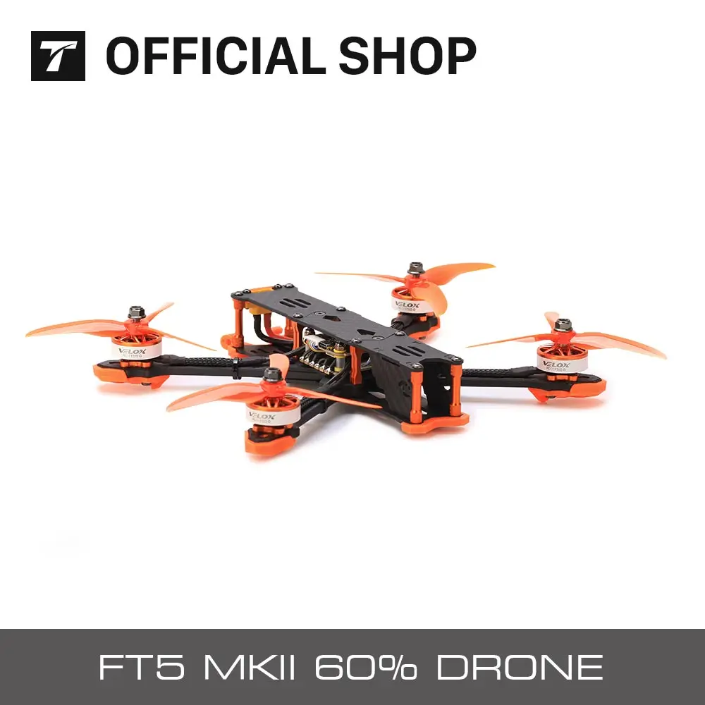 

T-motor FPV FT5 MKII 60% Drone 4S/6S Frame Support DJI Air Unit для RC Fpv Racing Quadcopter FreeStyle DIY FPV racing drone