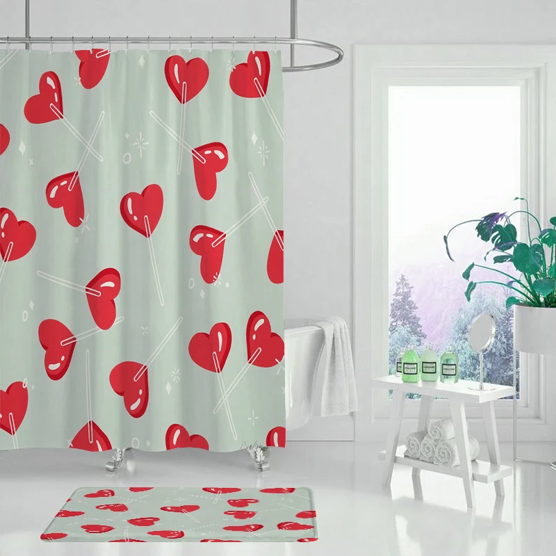 Полосатая душевая занавеска в стиле ретро текстурный комплект для украшения