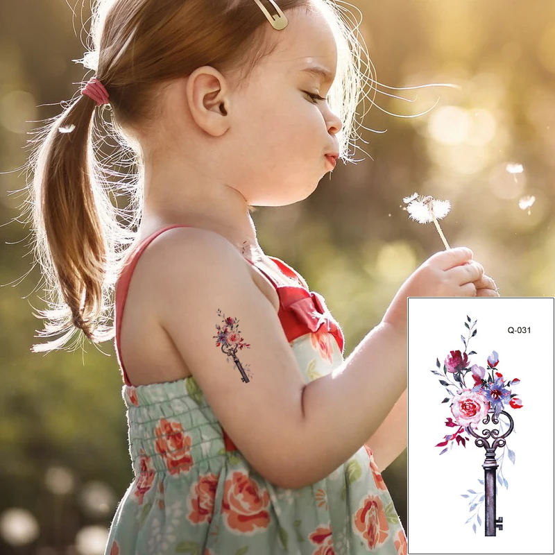 Временная татуировка-наклейка маленькая фотография наклейка для ключа улицы