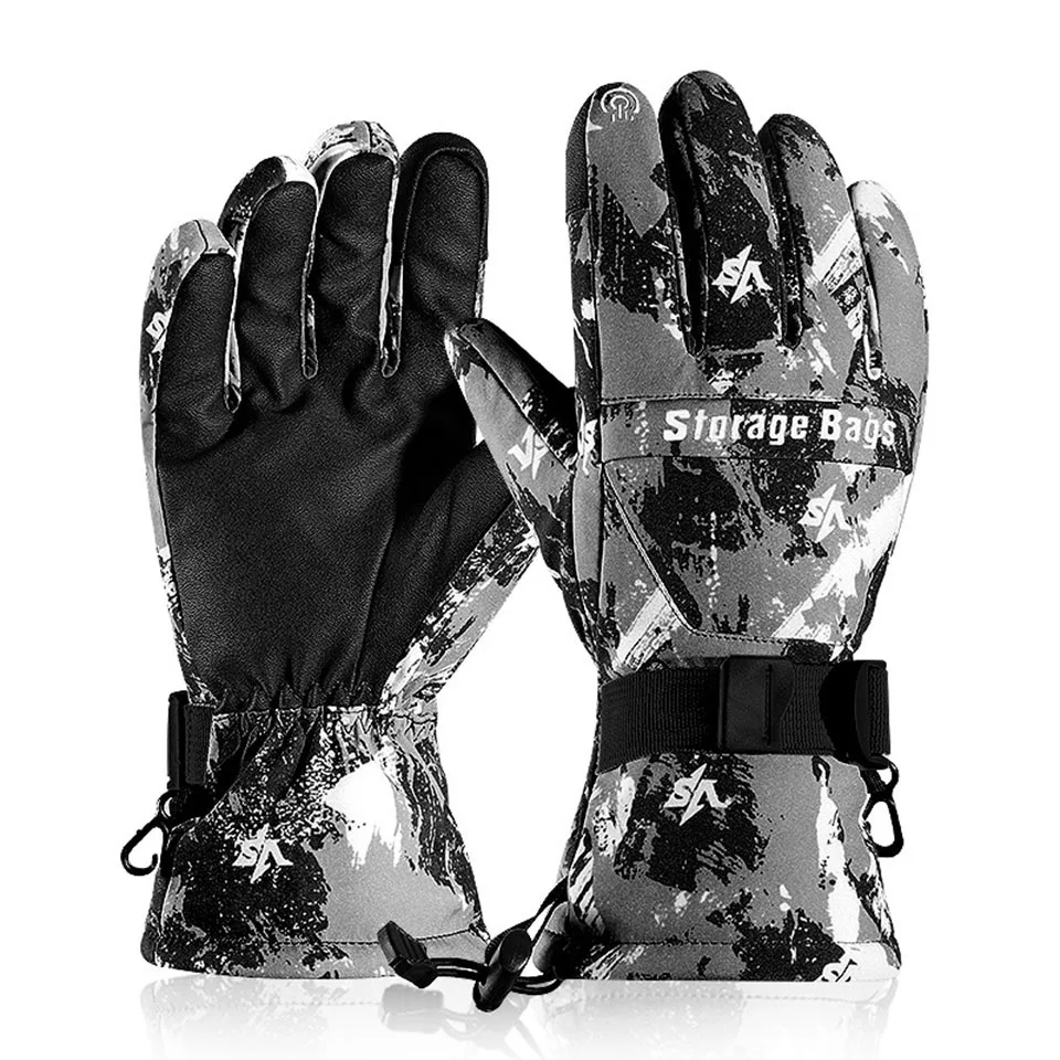 

Winter Waterproof Breathable Ski Gloves High Quality Keep Warm Outdoor Sporting Gloves Skin-friendly Full Finger Ski Gloves