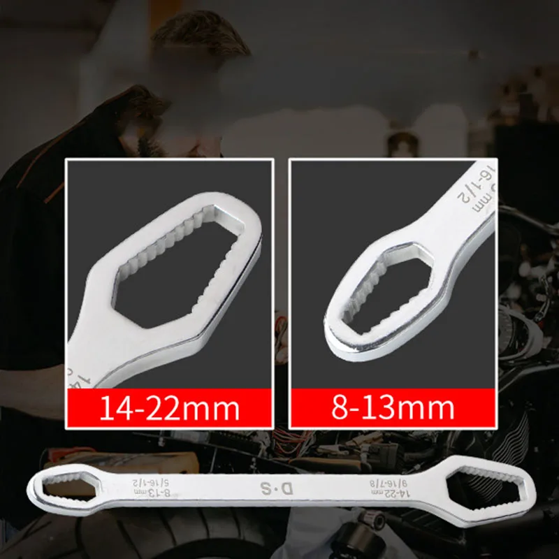 Универсальный ключ Torx регулируемый гаечный для очков 8-22 мм с храповым механизмом