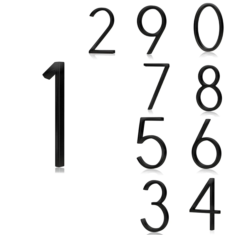 

Stainless Steel Floating House Numbers, Metal House Numbers For Outside Modern, Garden Door Mailbox Decor Numbers