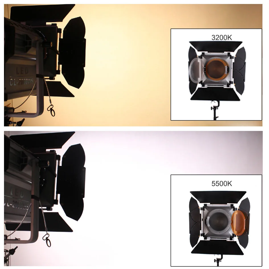 ALUMOTECH C-standsX3+ 3 шт. 2000WS светодиодный Fresnel затемнение фокусировка Светодиодный прожектор и комплект для видеостудии фотография лампа поддержка