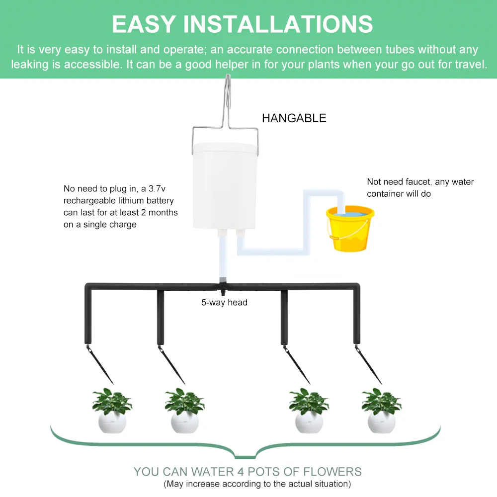 Интеллектуальный садовый автоматический контроллер водяного насоса комнатное