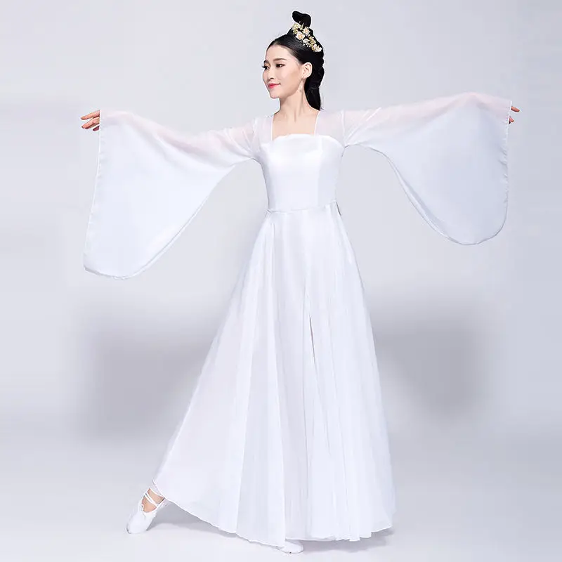 Классическое платье для народного танца элегантное китайское ханьфу взрослых