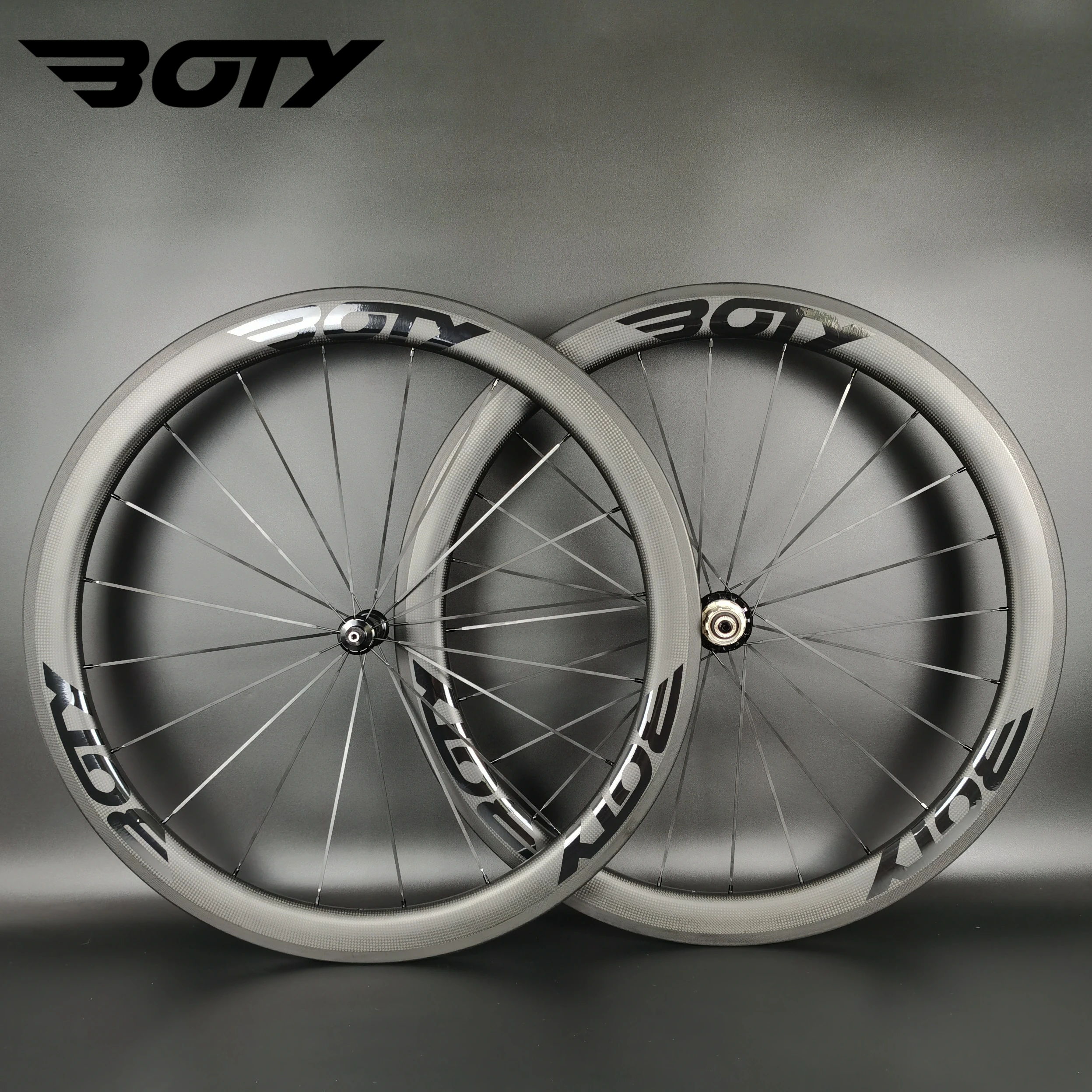 

Full carbon wheelset 700C Road bike Bicycle wheels 50mm depth 25mm width clincher/Tubular with 3k matte finish with R36