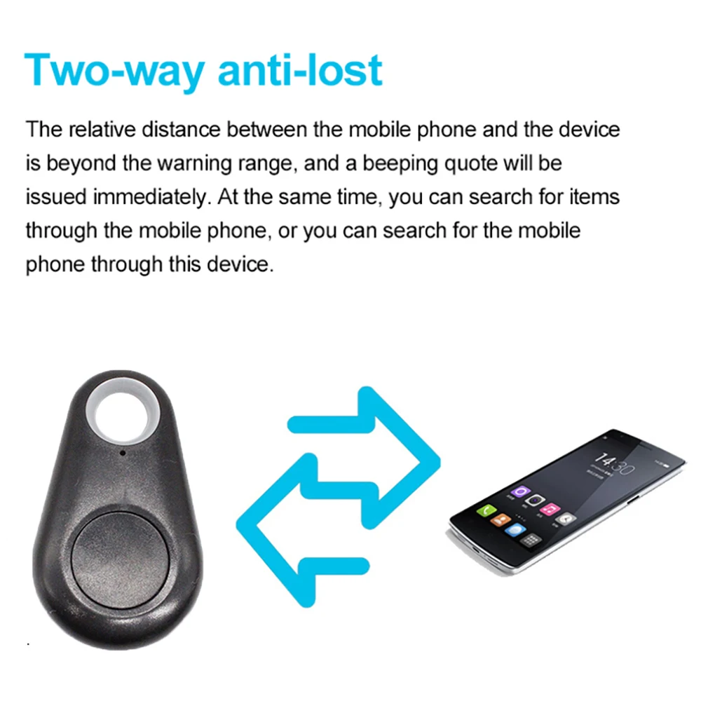 mini anti lost keychain smart tag bluetooth finder device gps bi directional alarm tracker phone wallet pet child key locator free global shipping
