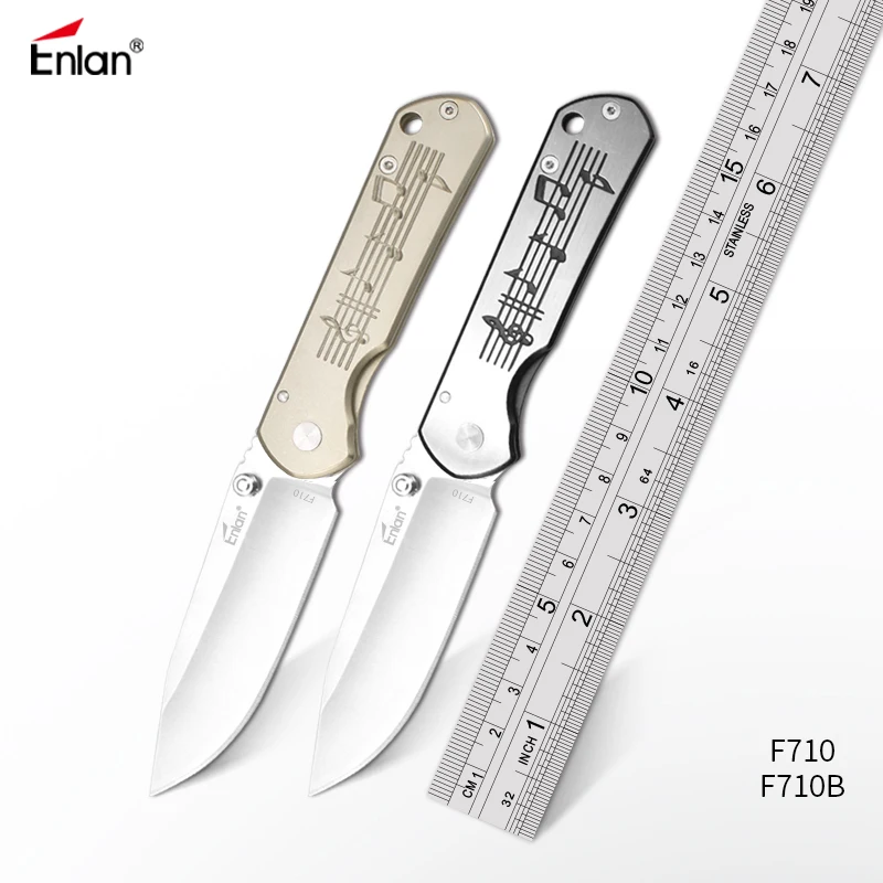 

Складной нож Enlan F710 58-60HRC, походный инструмент для выживания, карманный тактический нож для охоты, инструмент для активного отдыха