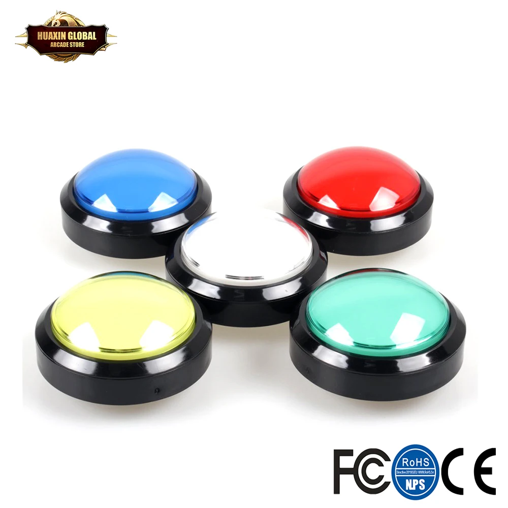 2 шт. кнопки для аркадных игр 12 в 100 мм|Игры с монетами| |