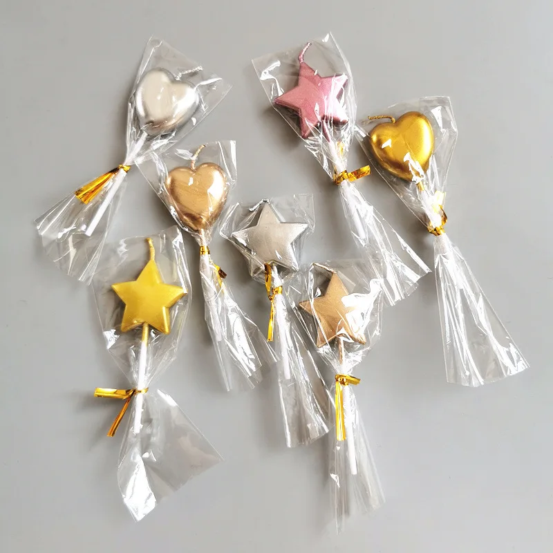 1 шт. Свеча для украшения торта украшение в форме звезд любовь свечи на День