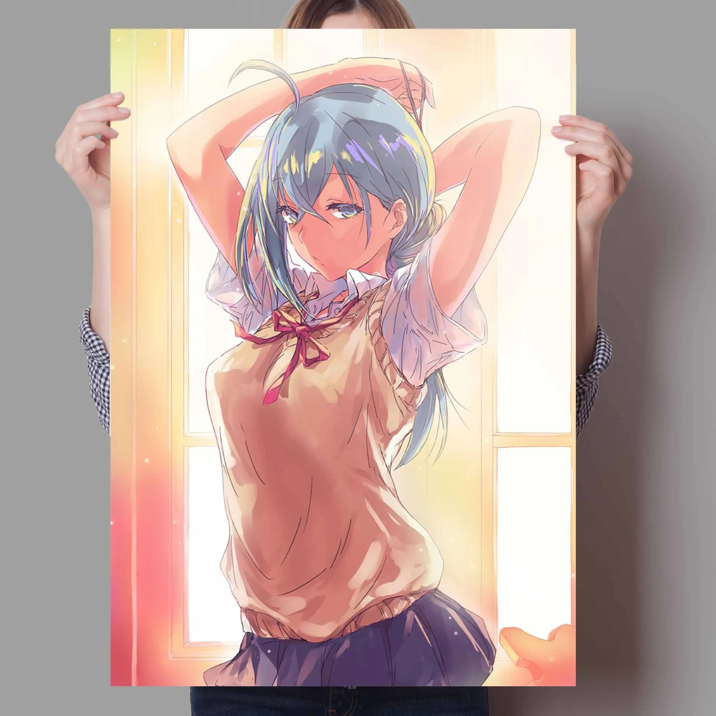 Плакат из аниме Weiwei-композиция флюорита скандинавский ретро холст картина на