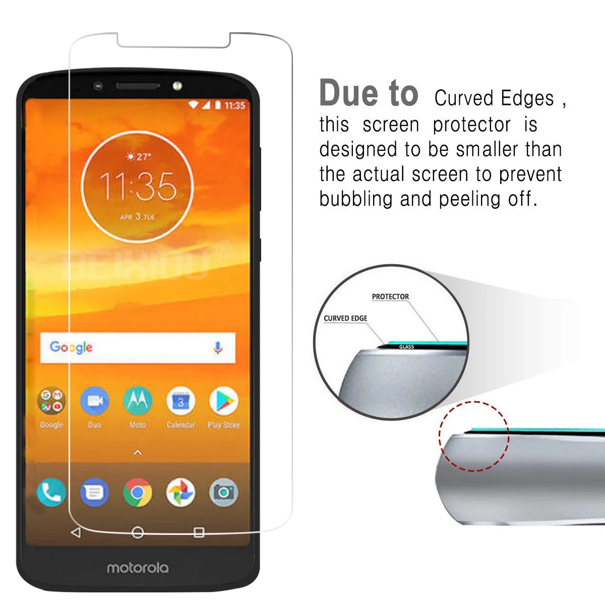 2 шт Полное закаленное стекло для Motorola Moto E5 Plus двойная Sim защита экрана 2.5D 9h MOTOROLA MOTO